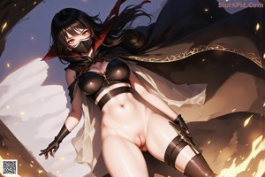 a sexy asian woman with big tits posing for the camera
