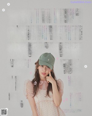 A pink poster with a bunch of information on it.
